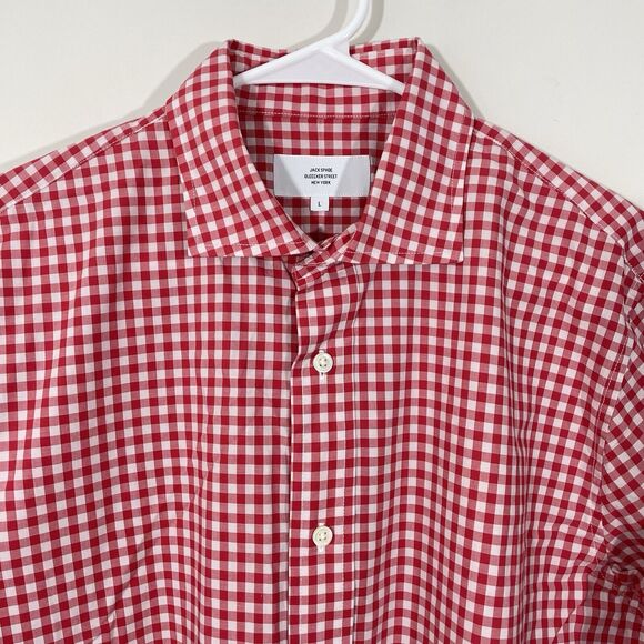 Jack Spade Red Checkered Men's Shirt - Picture 1 of 6